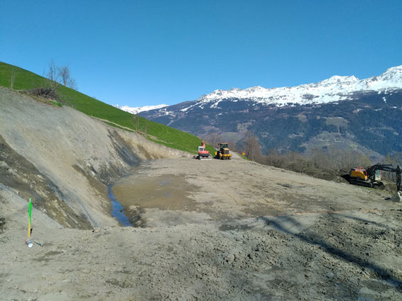 Vue sur le domaine skiable des Arcs et Peisey-Vallandry.